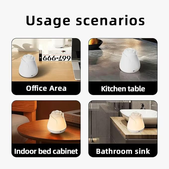 Rose Night Light, 3 Brightness Touch Control Dimmable LED Bedside Lamp, Portable Table Uplights Gift for Men Women Teens Kids Children Sleeping Aid(1 Pack)