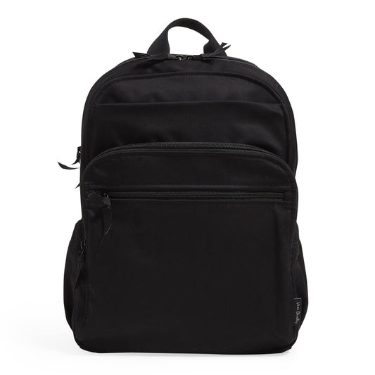 Vera Bradley Women's Cotton XL Campus Backpack, Black, One Size