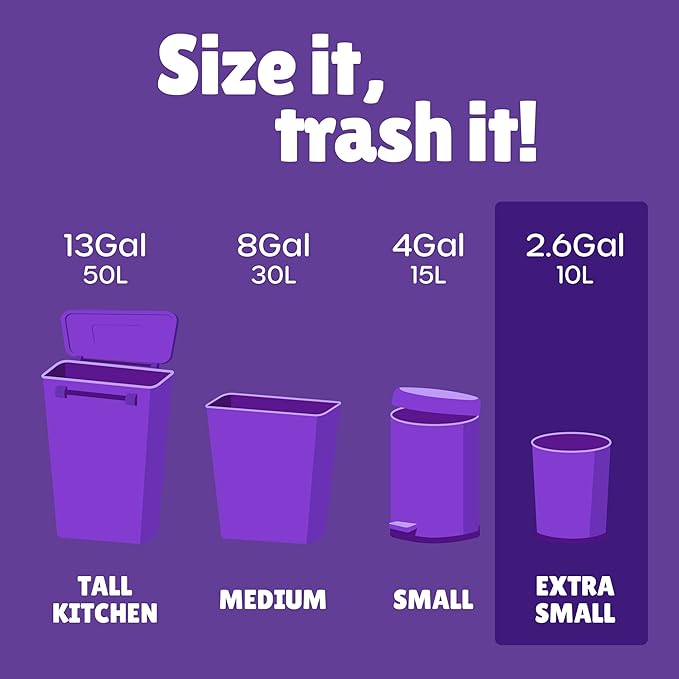 FORID Small Bathroom Trash Bags