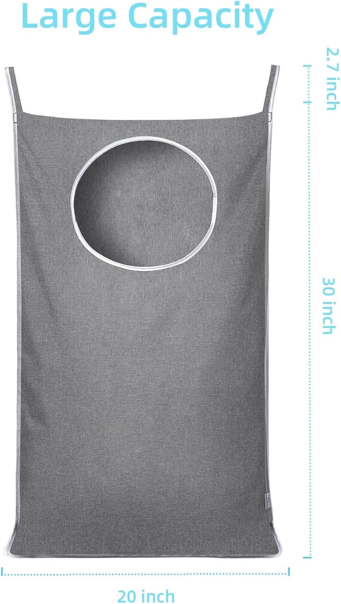KEEPJOY 2Pack Space-Saving Hanging Laundry Bag, Door Laundry Hamper