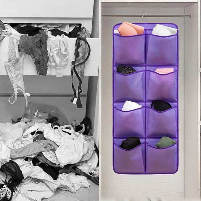 Dual Sided Hanging Closet Organizer Shoe Rack Holder
