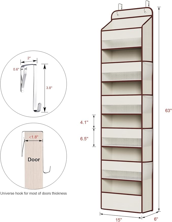 Univivi 6 Tier Over The Door Organizer