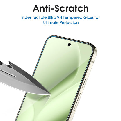 amFilm Designed for Google Pixel 10 Pro Pixel 10 / 9 / 9 Pro 6.3" Screen Protector: 2025/2024 Tempered Glass, Ultrasonic Fingerprint Compatible, Easy Installation Frame, Anti Scratch, Bubbles-Free,3 Pack