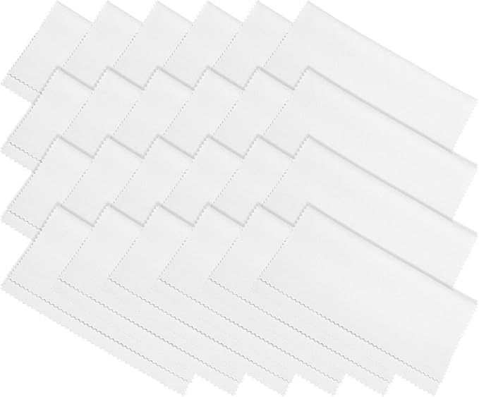 PATIKIL Eyeglass Microfiber Cleaning Cloth 7"x6", 24 Pack Glasses Cleaning