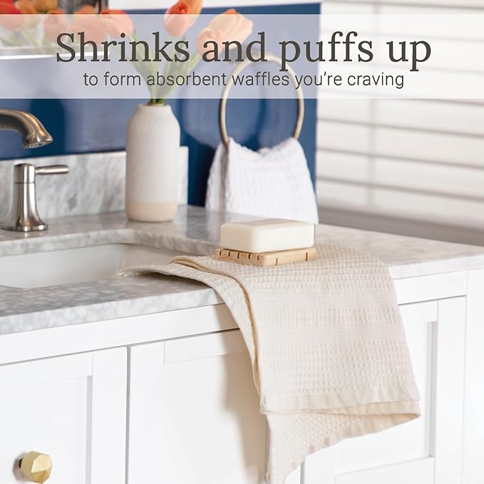 GILDEN TREE Waffle Hand Towels for Bathroom Quick Dry Towel Super Absorbent