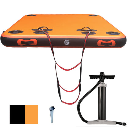 Inflatable Floating Platform，Inflatable Floating Dock，Multi-Scene Water Floating Platform，Suitable for Rivers, Lakes, seasides, Swimming Pools;