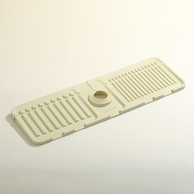 Sink Faucet Absorbing Mat, Kitchen Sink Splash Guard Longer Silicone Sink