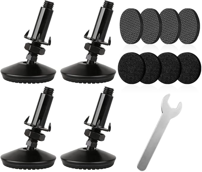 4 Set M10 Swivel Adjustable Leveling Feet, Heavy Duty Height Adjuster Furniture