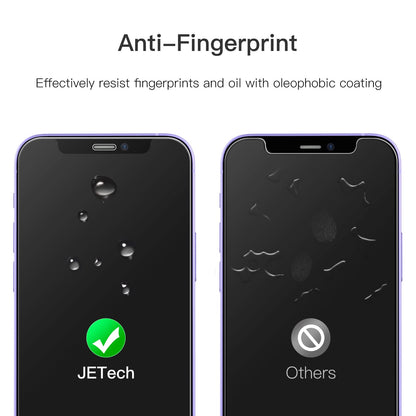 JETech Full Coverage Screen Protector for iPhone 16e 2025, iPhone 13/13 Pro 6.1-Inch, Tempered Glass Film with Easy Installation Tool, Case-Friendly, HD Clear, 3-Pack