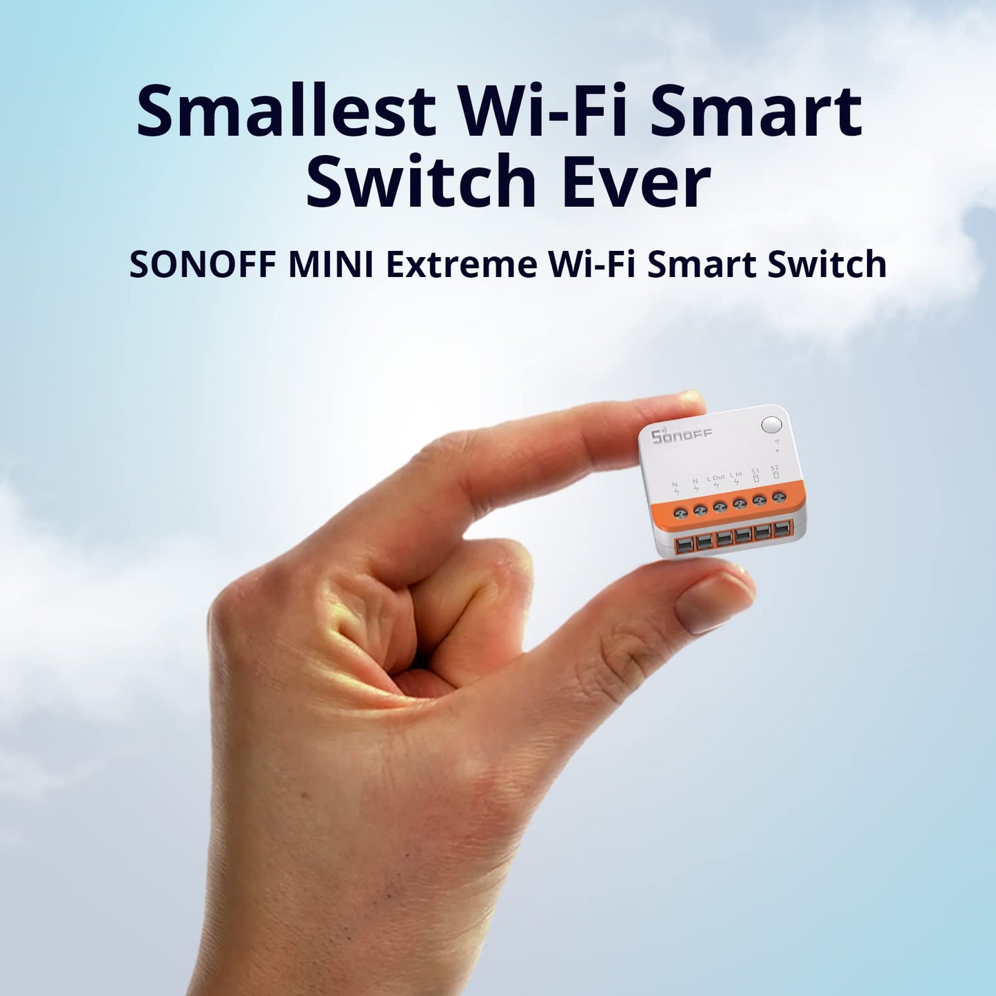 SONOFF MINIR4 10A Smart WiFi Extreme Wireless Light Switch,Universal DIY Module for Smart Home Automation Solution, Compatible with Alexa & Google Home Assistant, No Hub Required,4 Pack
