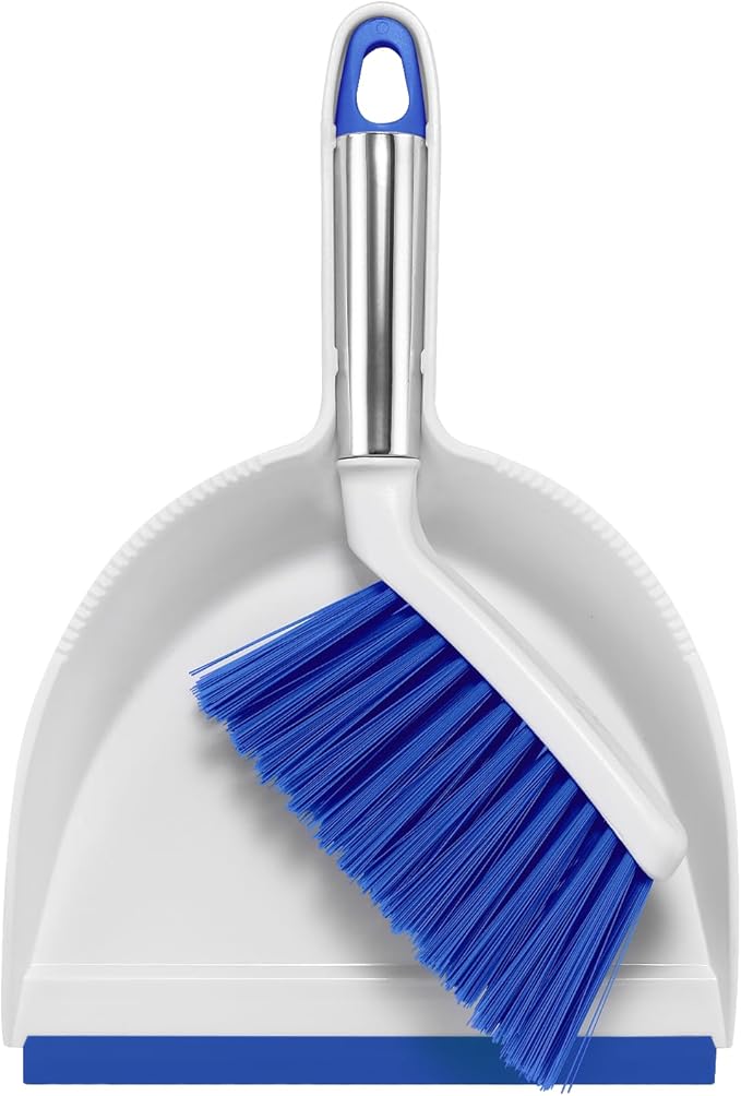 NACENA Mini Broom and Dustpan Set, Small Dust Pan and Brush Set
