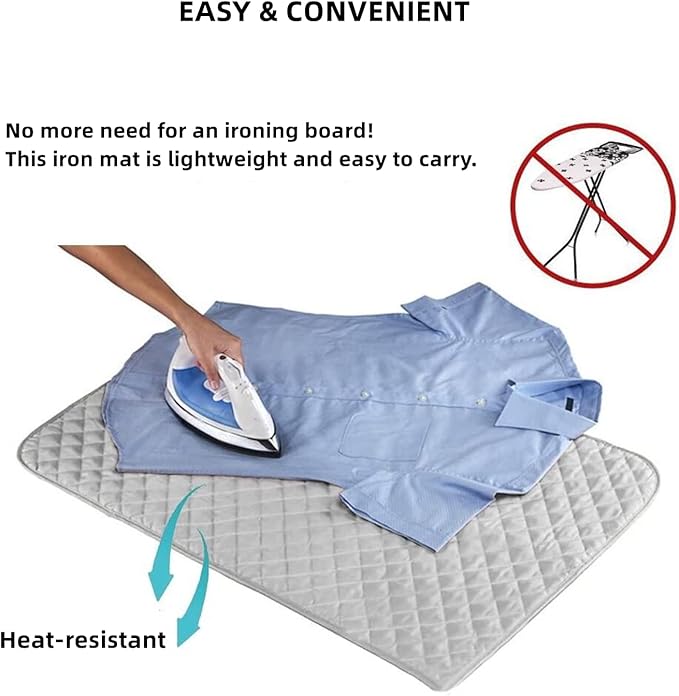 Magnetic Ironing Mat Blanket Ironing Board Replacement, Iron Board Alternative