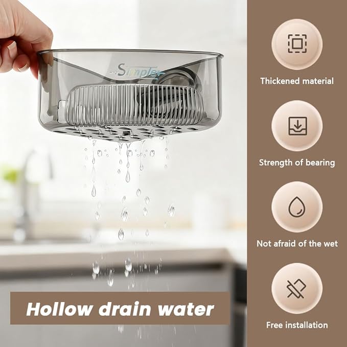 2 PACK Suction Cup Sink Corner Rack, Corner Sinks Strainer Basket Sponge Holder