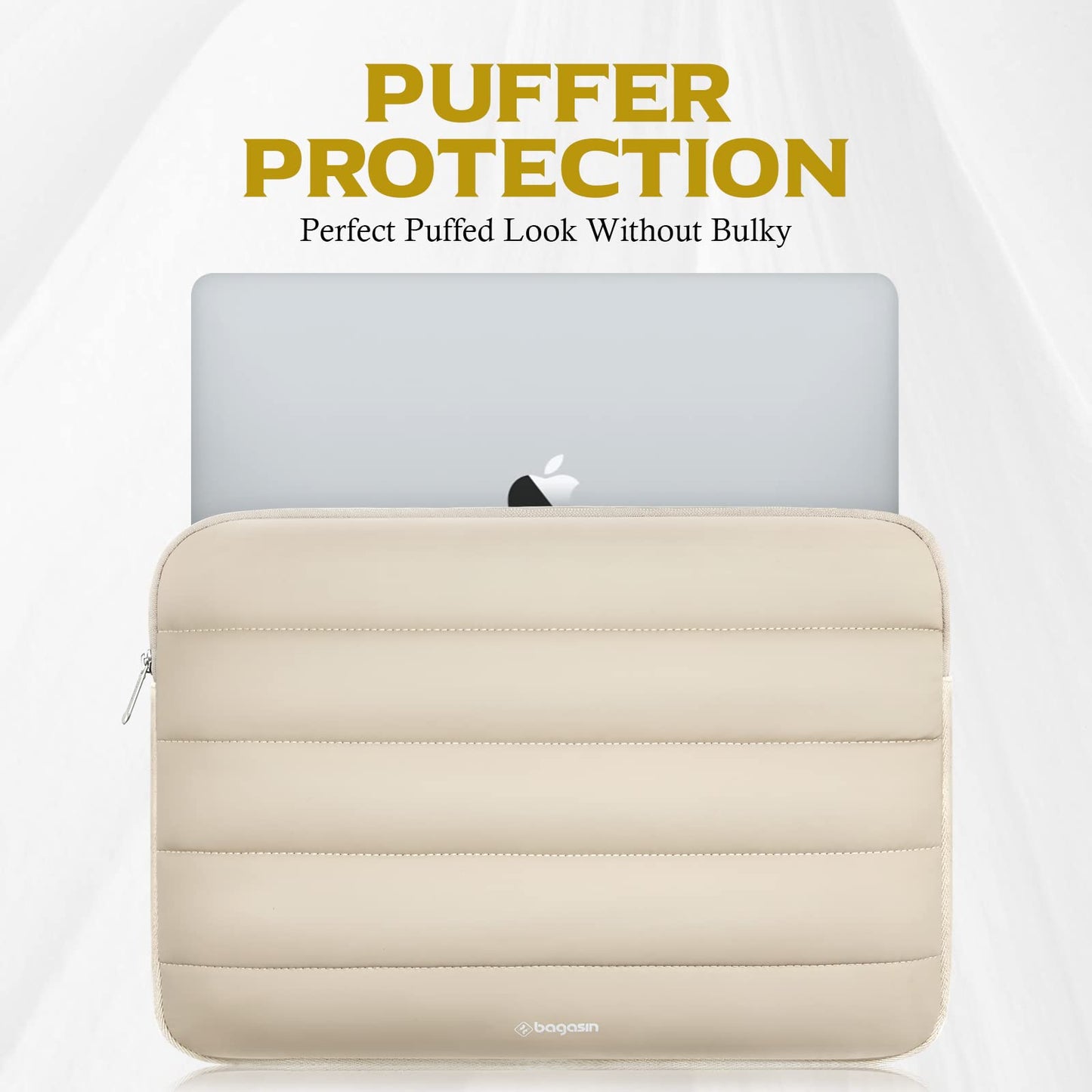 Bagasin 14 Inch Puffy Laptop Sleeve Case Computer Bag for MacBook HP Lenovo Dell ASUS Acer Chromebook 14 / HP Stream 14 / Dell Inspiron 14 / Lenovo IdeaPad 14 / Acer Spin 3 / ASUS ZenBook 14