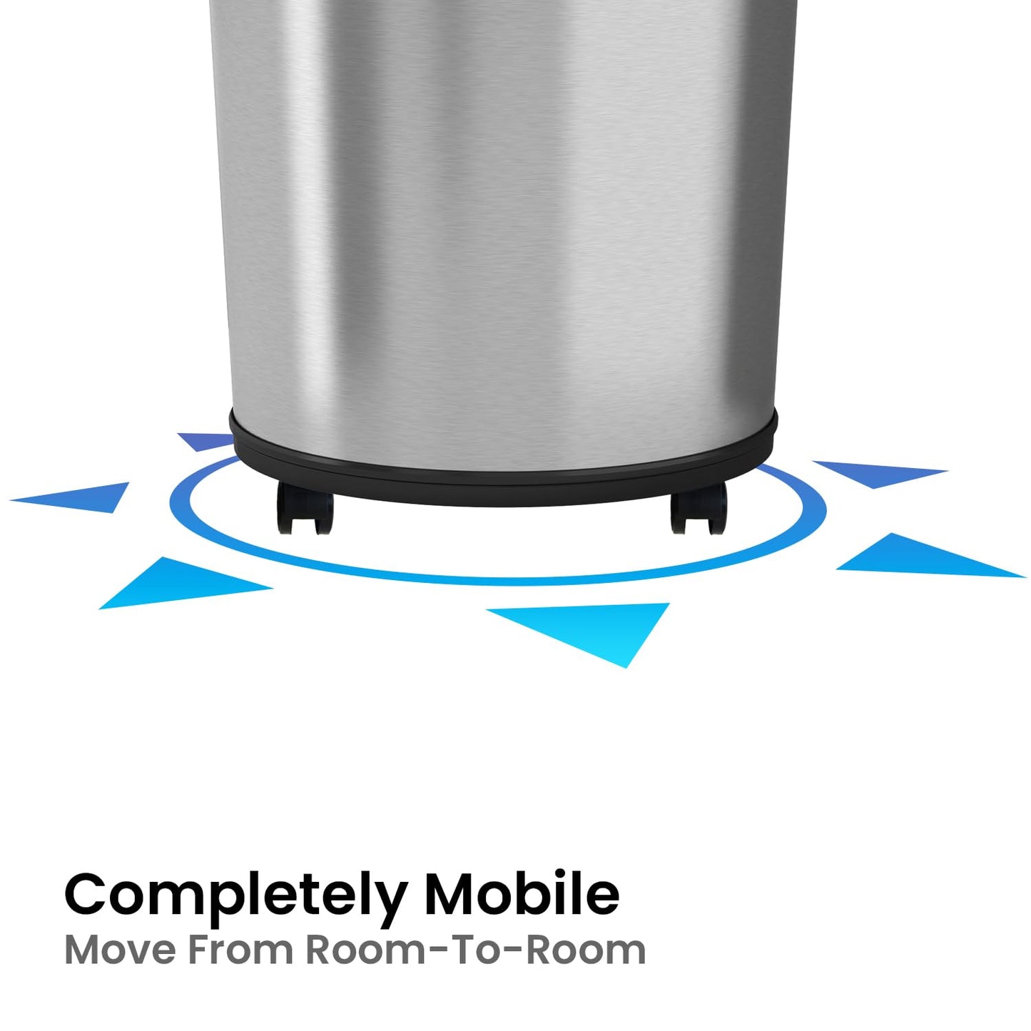 iTouchless 18 Gallon Large Commercial Size Stainless Steel Automatic Sensor Touchless Trash Can