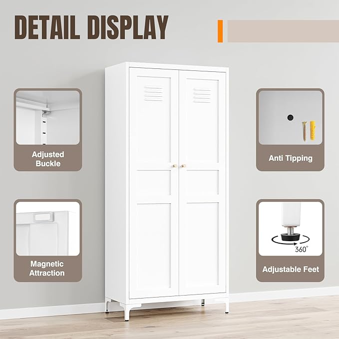 Yizosh Metal Storage Cabinet