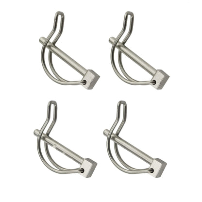 Stainless Steel 316 Quick Lock Release Trailer Towing Coupler Safety Pin Dia 4.5MM(3/16in) Cotter pins Bicycle Stroller Cargo Boat Stage Leg Hitch Hook Clip (4)