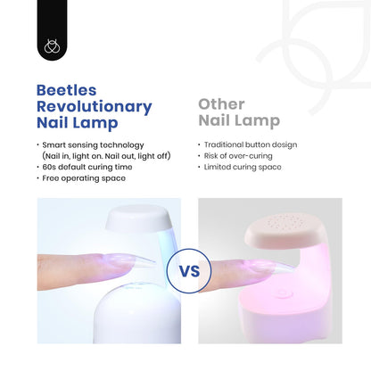 Beetles Gel Nail Extension Kit Almond Shape, Easy 9 in 1 Glue Uv Led Set Etch X Nail Tips Short Almond Half Matte Tips, Gift for Women & Girls, 504 pcs