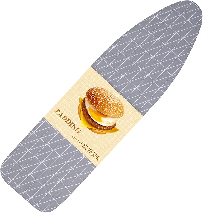 Ironing Board Cover, Full Size Scorch Resistant Padding, Elastic Edge, Heavy
