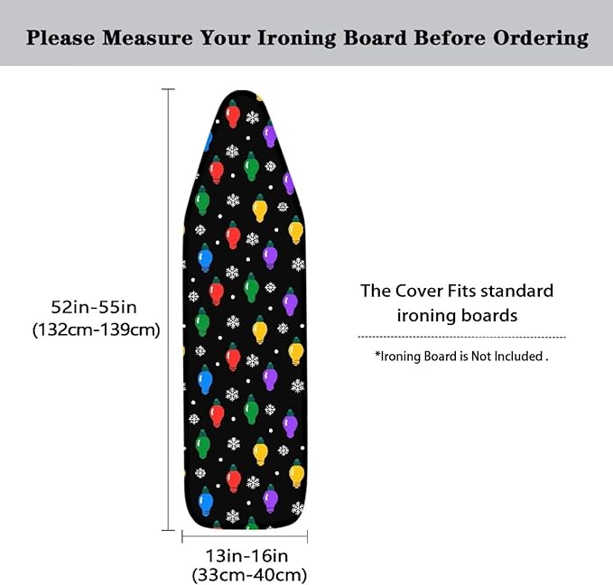 Heavy Duty Ironing Board Cover and Pad Thick Stain Resistant Padding Scorch &