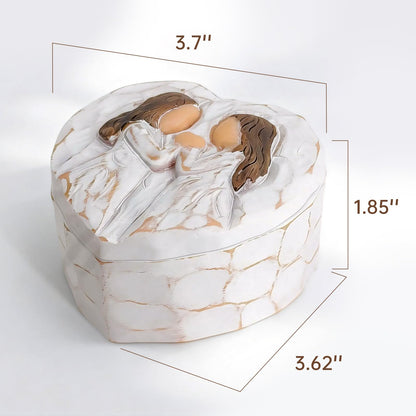 Friend Gifts for Women, Friend Small Keepsake Box - Mothers Day Birthday Gifts for Friends, You're The Sister I Got to Choose,Sister Gifts from Sister - Friendship Hand-Painted Resin Jewelry Box