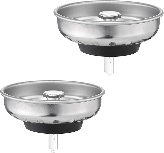 2 Pack Kitchen Sink Strainer and Stopper Combo