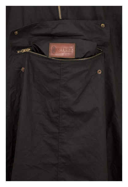 Outback Trading Unisex 2101 Waterproof Breathable Packable Cotton Oilskin Poncho - One Size