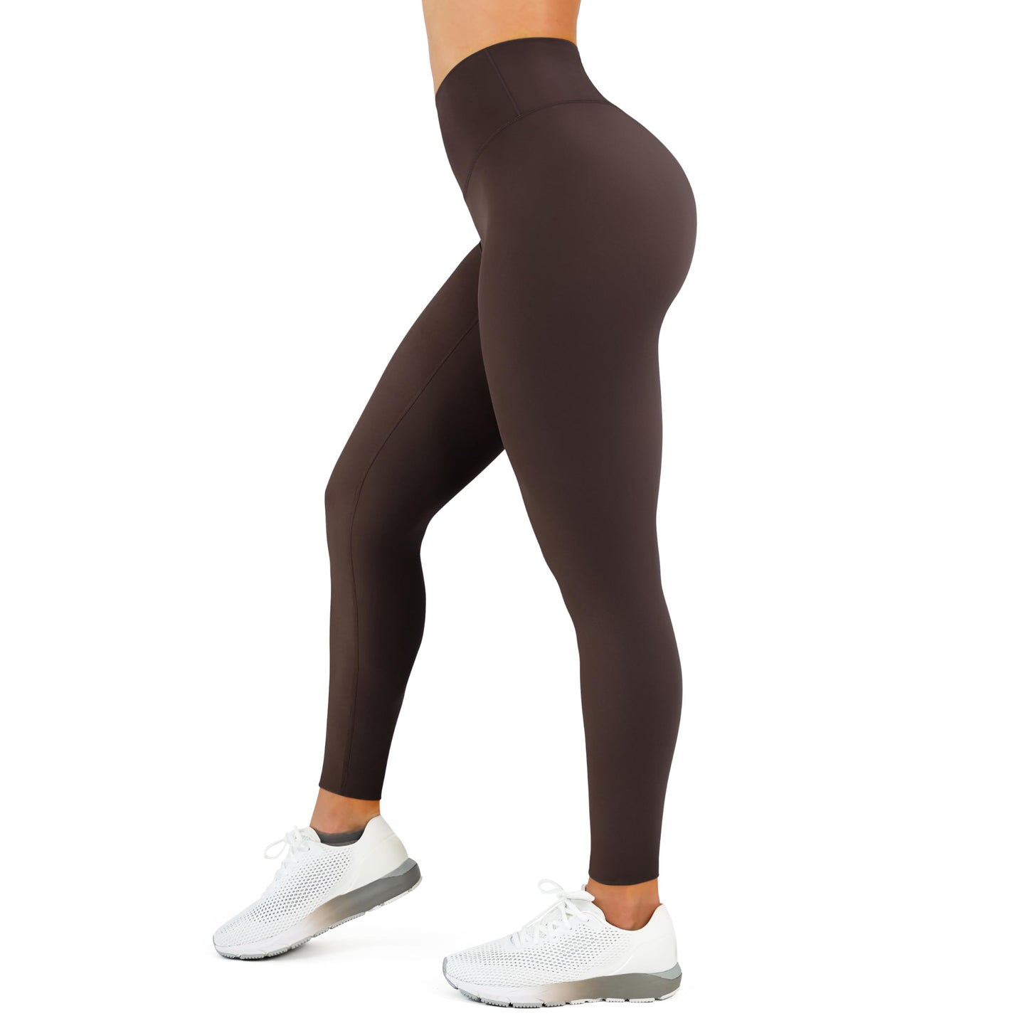 High Waisted Leggings for Women - No Front Seam Tummy Control Yoga Pants for Workout Running No See Through