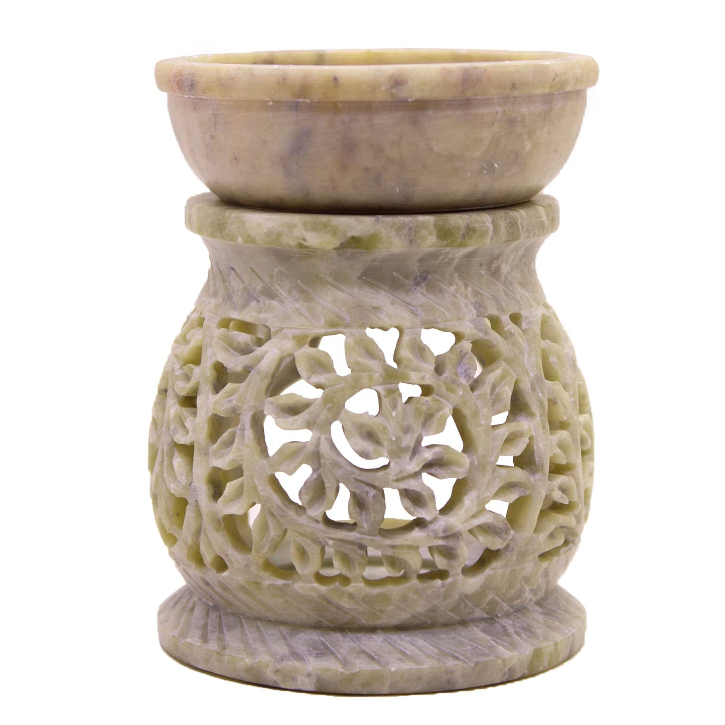 Marble Soapstone Incense Stick Burner | Candle Stick Holder | Tea Light Burner with Marble Soapstone Candle Aroma Burner | Oil Diffuser | Tea Light Holder | Wax Burner.