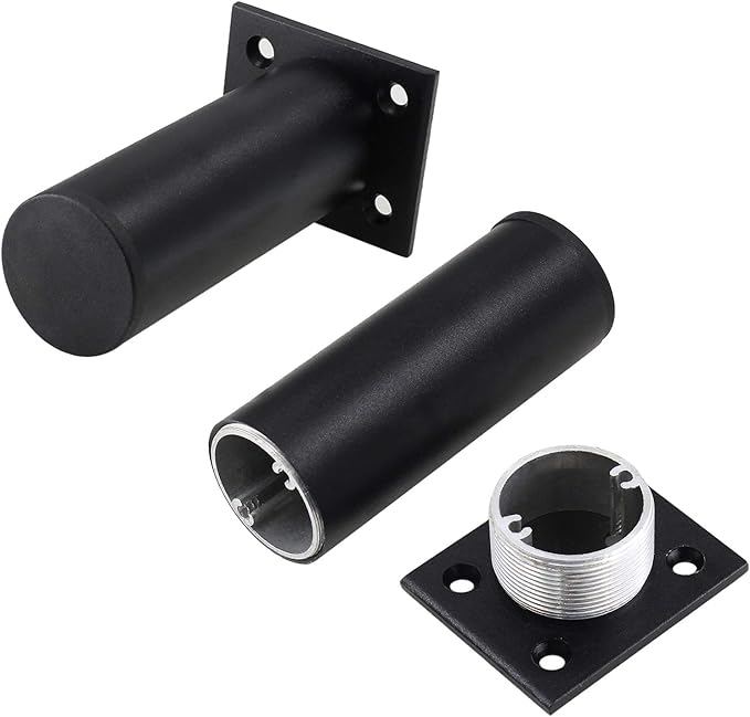 Set of 4 Furniture Legs 4 Inch, Adjustable Aluminum Alloy Cabinet Legs