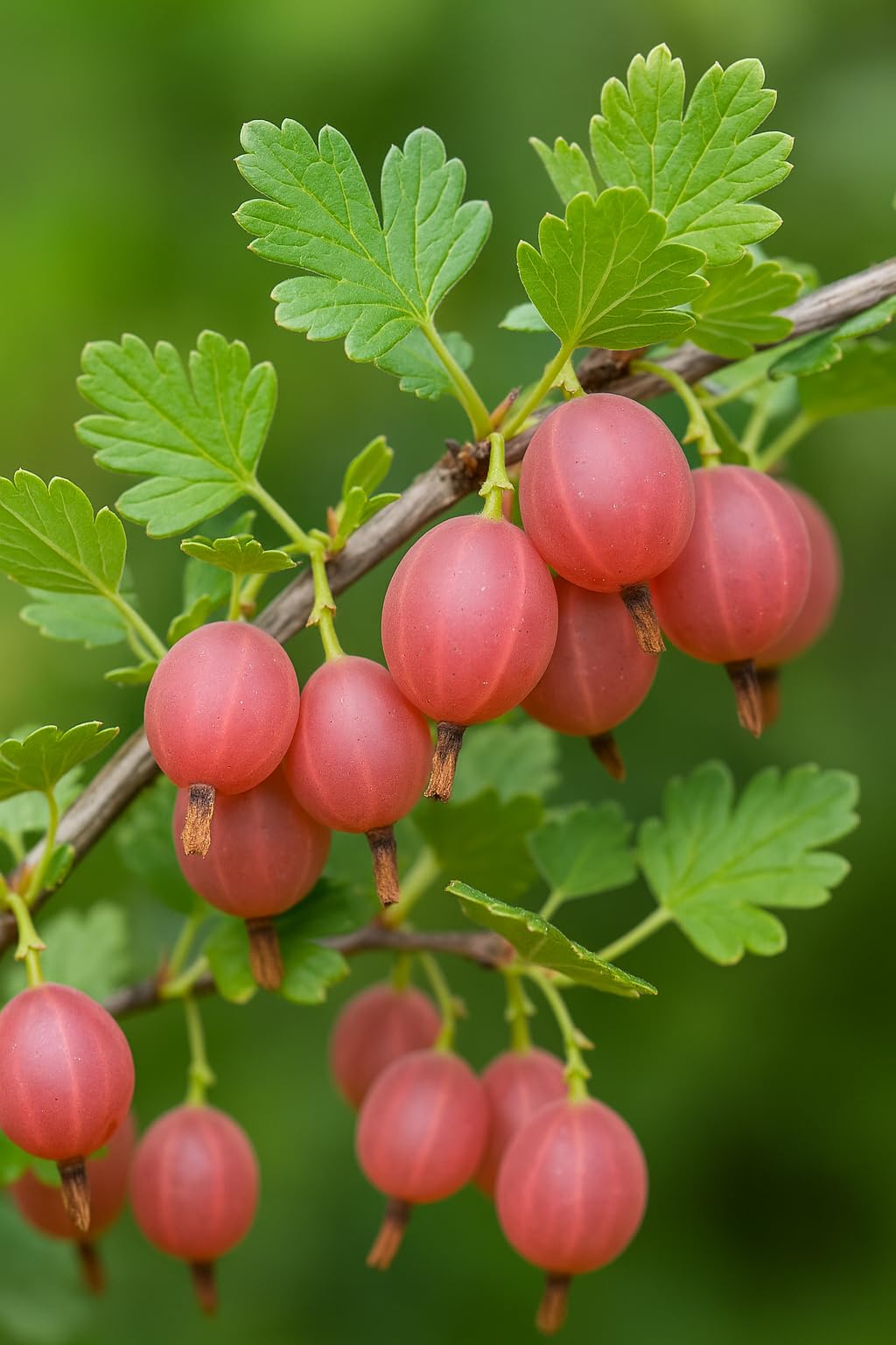 Pink Pixwell Gooseberry Seedling (12–18") – Hardy Bush with Sweet-Tart Berries (2 Seedlings)