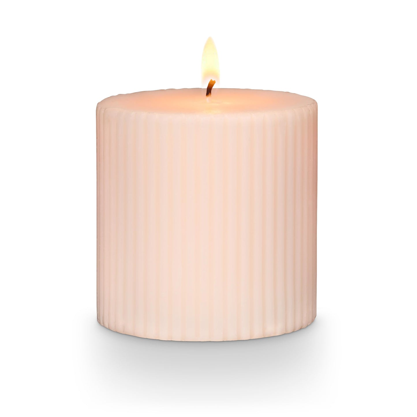 Illume Beautifully Done Small Fragranced Pillar Candle, Coconut Milk Mango