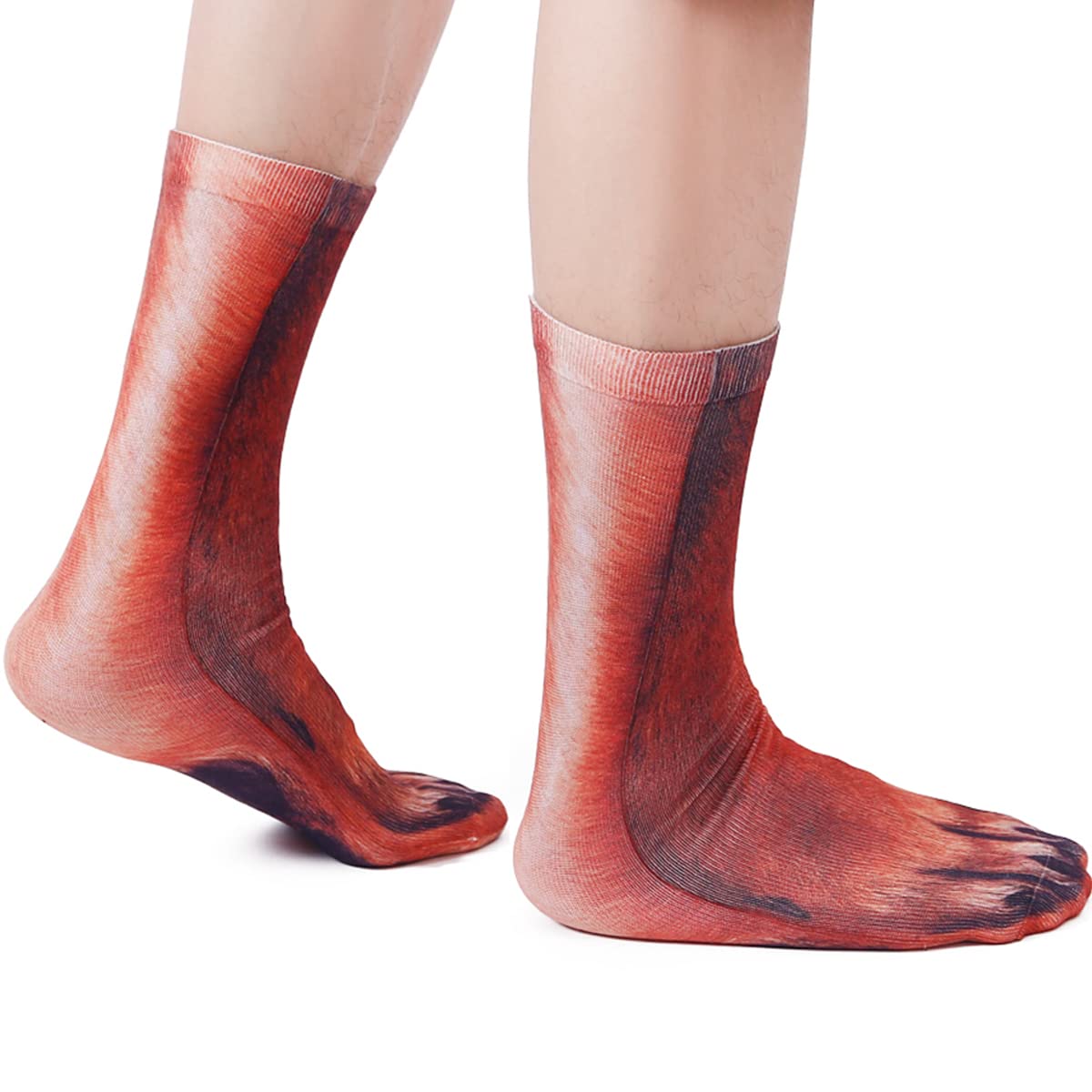Engmoo Stocking Stuffers for Men Kids Teens Boys Women Novelty Animal Paw Socks Christmas White Elephant Gifts