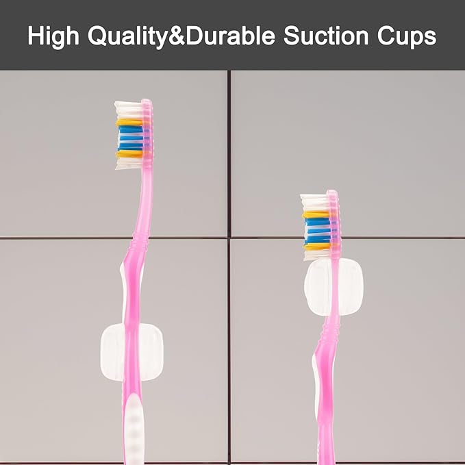 6 PCS Suction Cup Toothbrush Holder