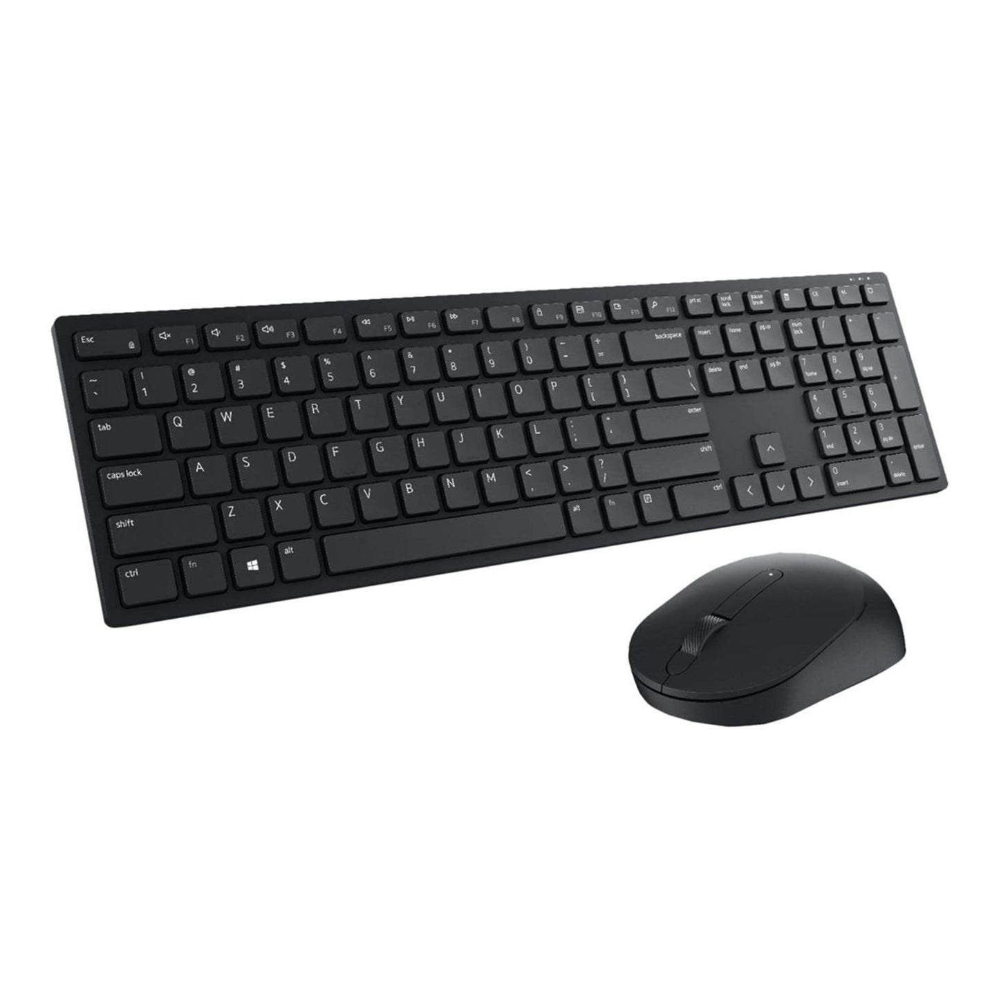 Dell KM5221W Pro Wireless Keyboard and Mouse, UK (QWERTY), 2.4GHz, 128-bit AES Encryption, 4000 dpi, Windows, Apple, Android, Linux and Chrome, (Black)