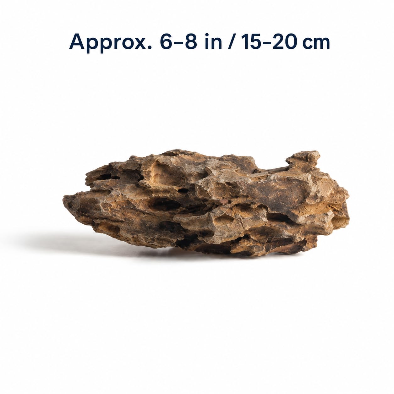 L LIQI Large Dragon Stone Aquarium Rock, 1 Piece 6–8 in Ohko Stone Centerpiece for Aquascaping, Fish Tank, Terrarium, Reptile Enclosure, Paludarium and Bonsai Decor