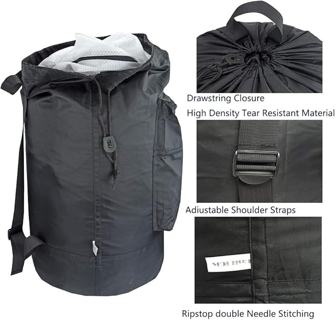 Washable Laundry Bag Backpack