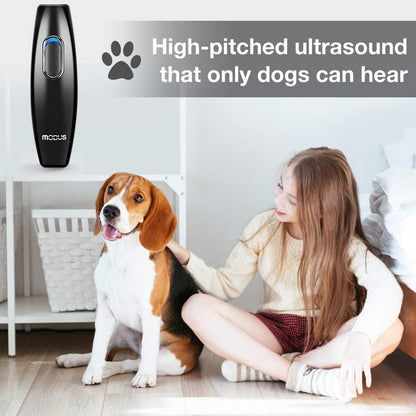 MODUS Bark Control Device - Anti Barking Device, 2-in-1 Dog Training Tool, 16.4 Ft Large Control Range, Safe to Use, Dog Silencer, Ultrasonic Dog Whistle Indoor&Outdoor