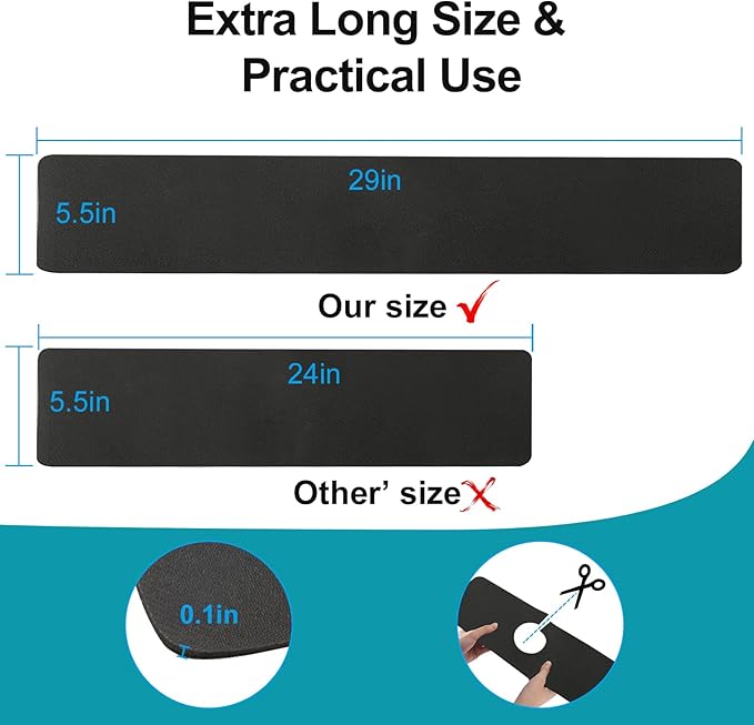 Customizable Faucet Mat for Kitchen Sink: 29"L x 5.5"W Quick Drying Kitchen
