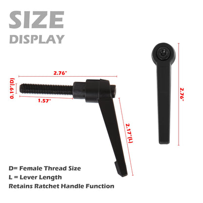 Exercise Bike Horizontal Seat bar Adjustment Lever Replacement parts for peloton Spin Bike Adjuster Handle, Alloy Adjustable Handle Accessories (black 1)