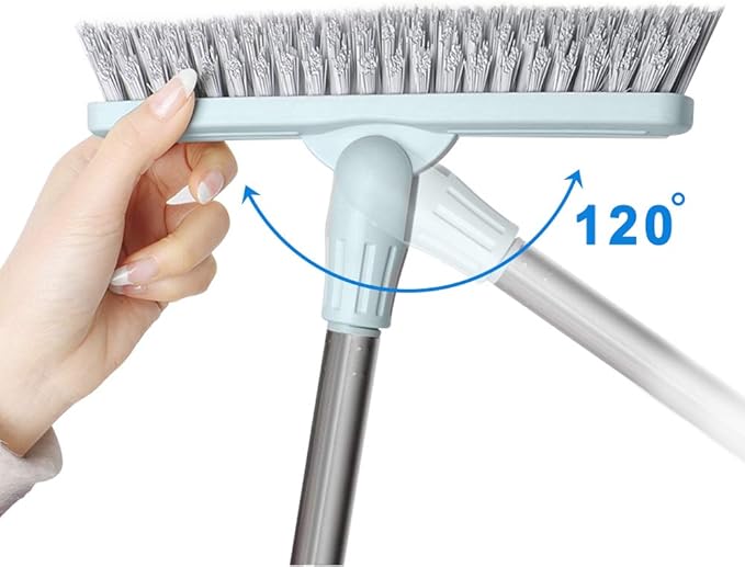 Affogato Floor Scrub Brush Bathroom Long Handle Bathtub Push Broom Shower Tile