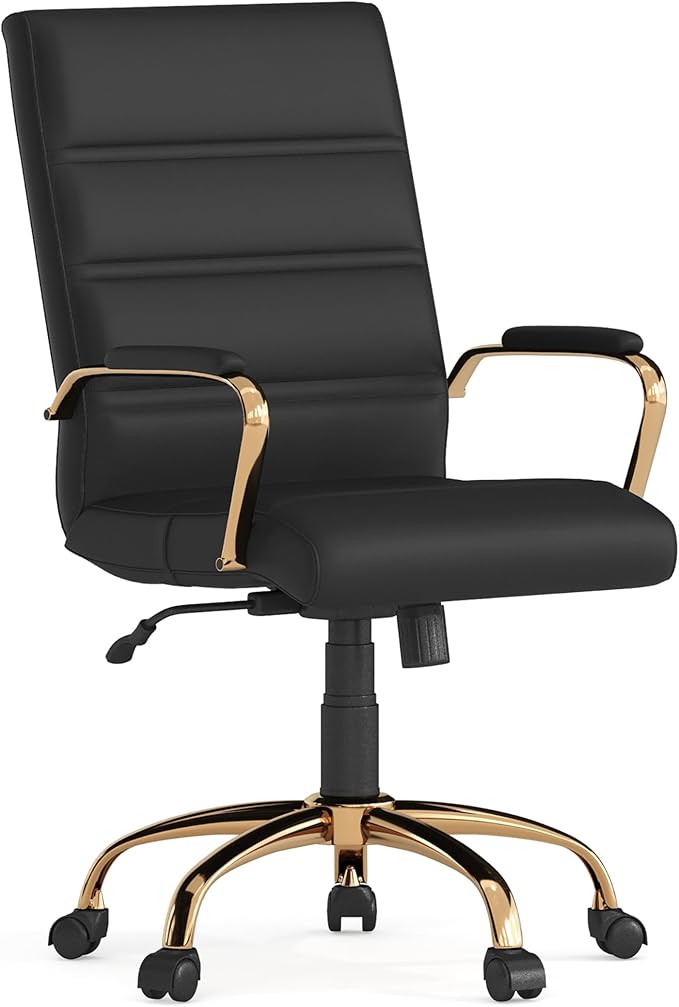 Flash Furniture Whitney Mid-Back Swivel LeatherSoft Desk Chair