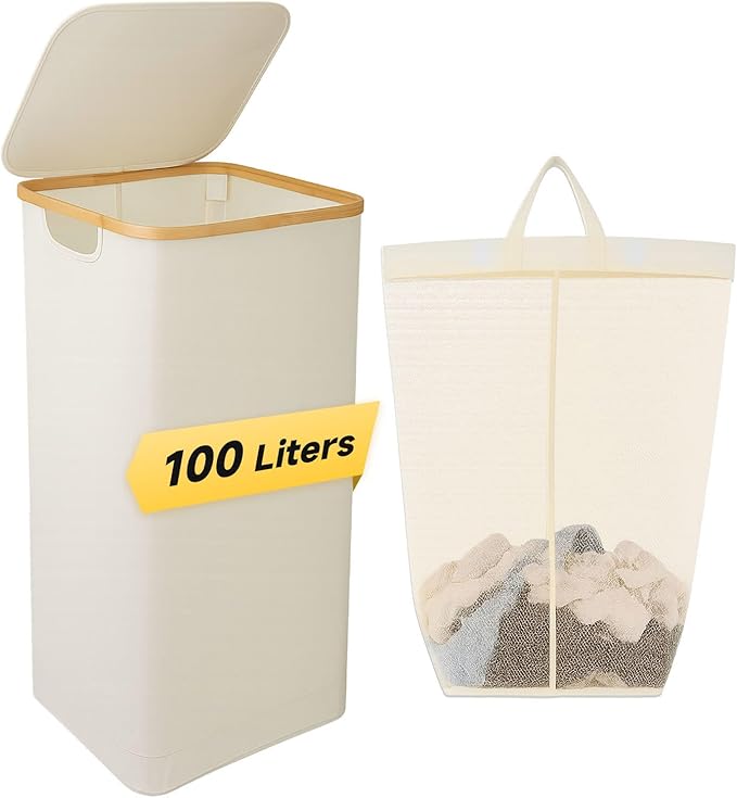 100L Extra Large Foldable Laundry Hamper