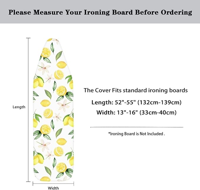 Lemon Florals Ironing Board Covers
