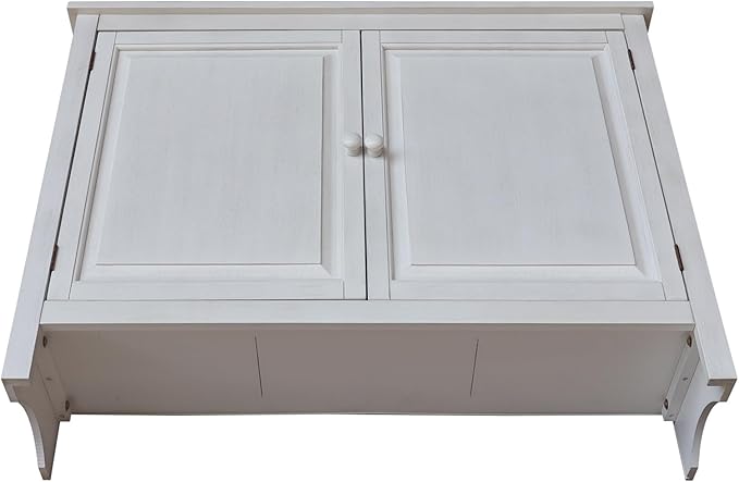 International Concepts 34" High Solid Wood Hall Storage Cabinet Cupboard