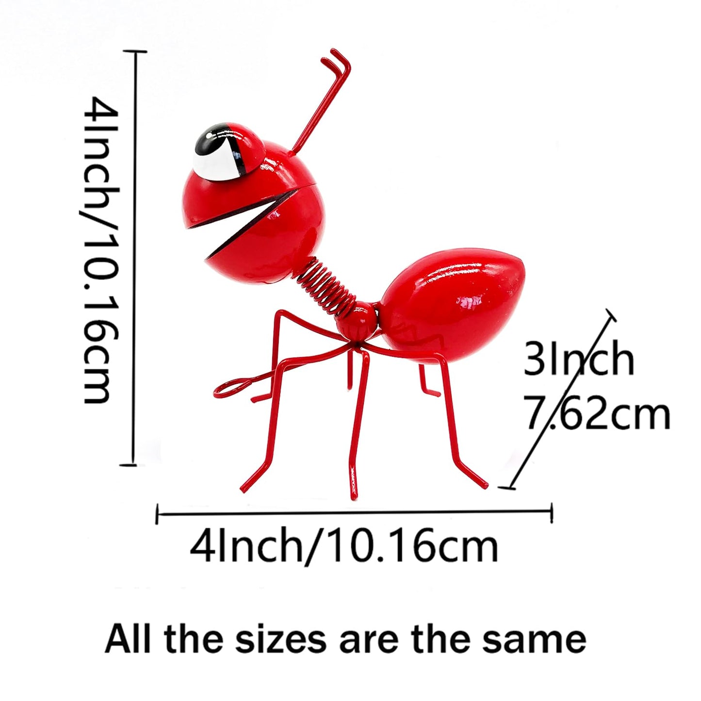 Cruis Cuka Metal Yard Art Garden Decor for Outside Cute Ants Yard Decorations Outdoor Lawn Ornaments Backyard Gifts for Mom - Set of 6