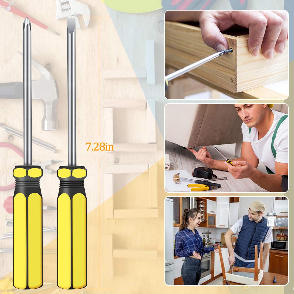 E·Durable DIY Tool Kit Set 5 Pcs Hammer Household Set with Starter Basic Hand Tools, Portable Tool Box Set for Home, Office, School, and Garage