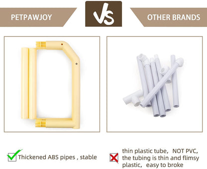 PETPAWJOY Cat Window Perch, Strong Suction Cups Easy Clean Safety Cat Hammock Window Seat for Large Fat Cat or Double Cats