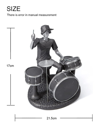 NENBOLEC Music Decor Statue Modern Figurine Sculpture Piano Gifts Table Centerpiece Arts for Bedroom Home Shelf Polyresin 8.1 Inch