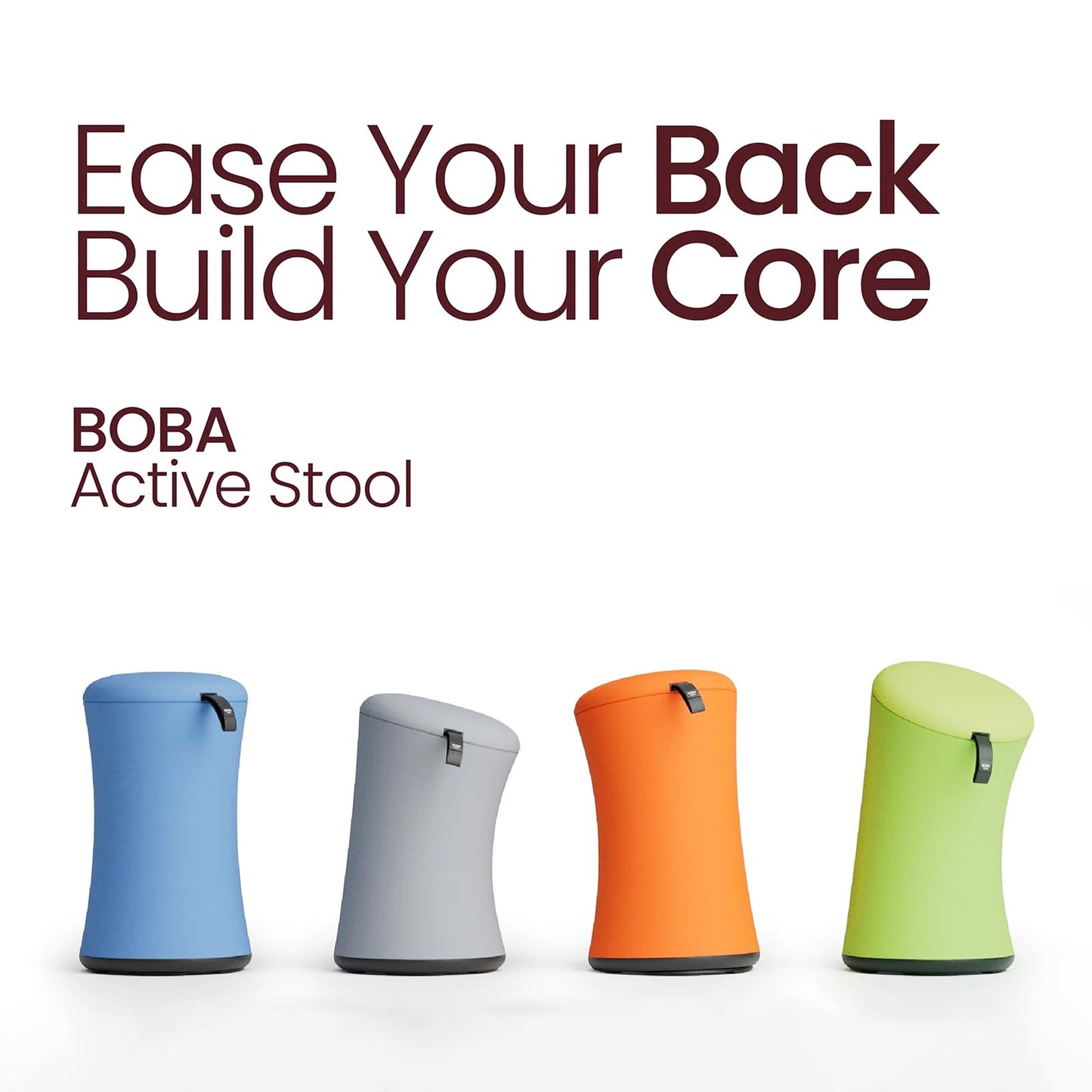 TopJob Boba Chair Stylish Active Wobble Stool, ADHD Chair, Improves Posture and Focus, Ergonomic with Height Adjustable Stool for Adults Children for Home Office, Study Room (Sky Blue)
